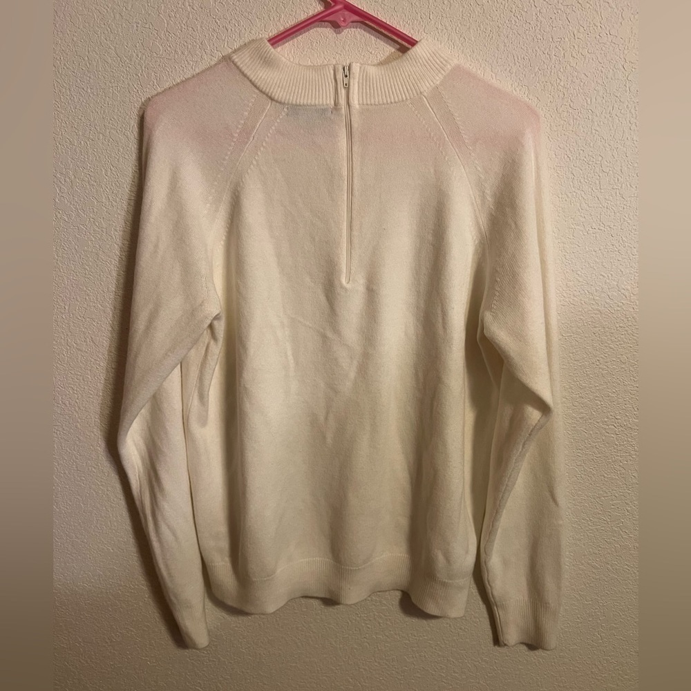 Mercer Street Studio White Sweater Size Large - Picture 3 of 9